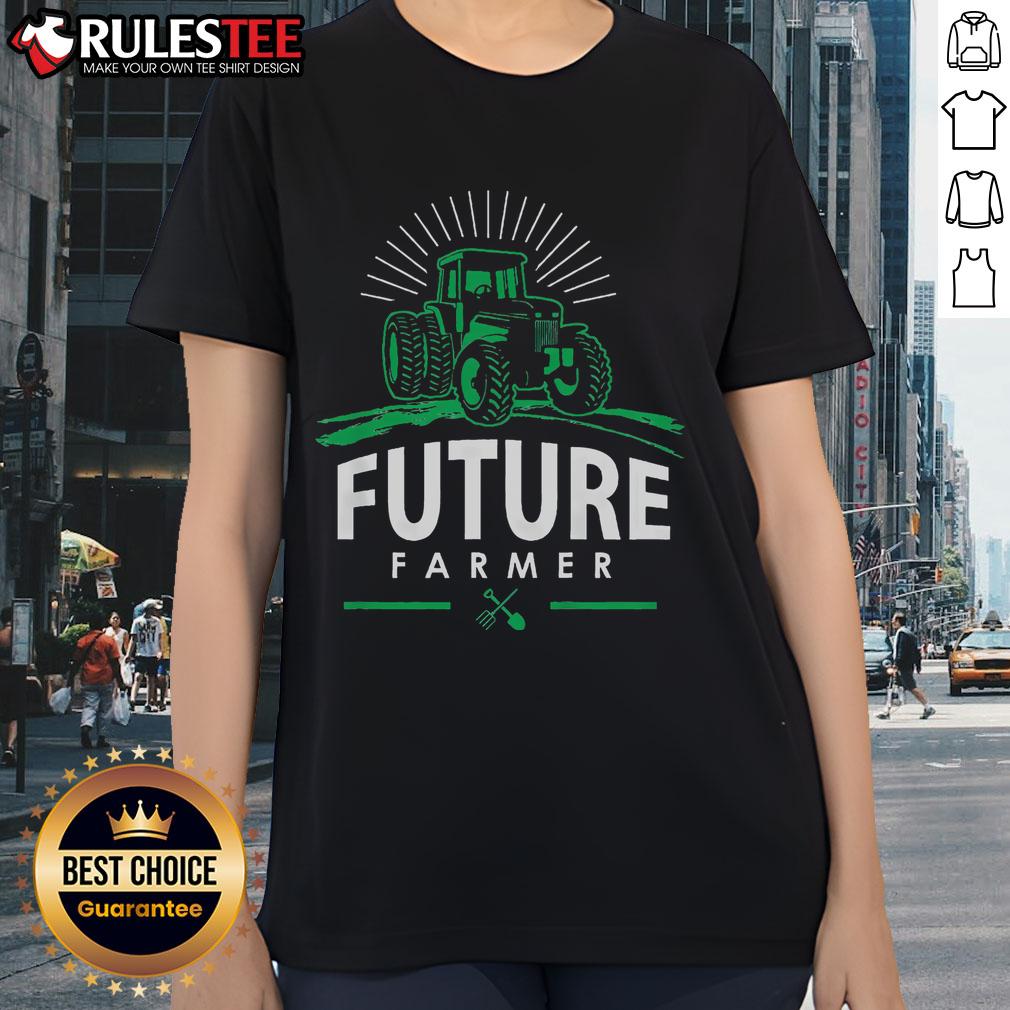 Awesome Future Farmer Rural Tractor T-Shirt - Image 3
