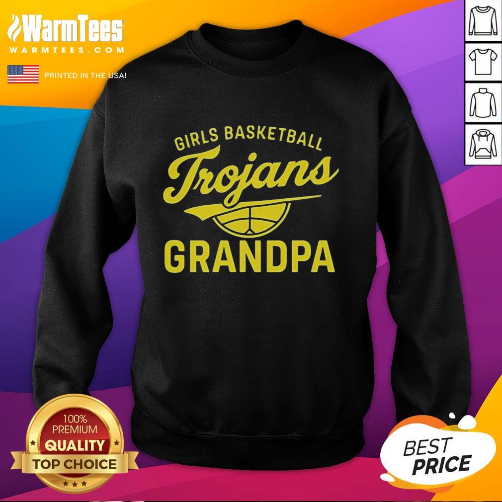 Awesome Girl Basketball Trojans Grandpa T-Shirt - Image 3