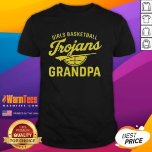 Awesome Girl Basketball Trojans Grandpa T-Shirt