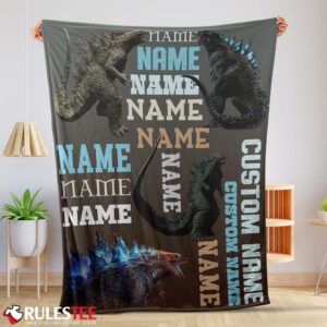 Awesome Godzilla Blanket Fleece Customized Blanket