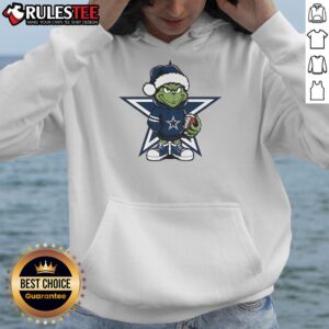 Alternative view of Awesome Grinch Hug Ball Dallas Cowboys Christmas T-Shirt