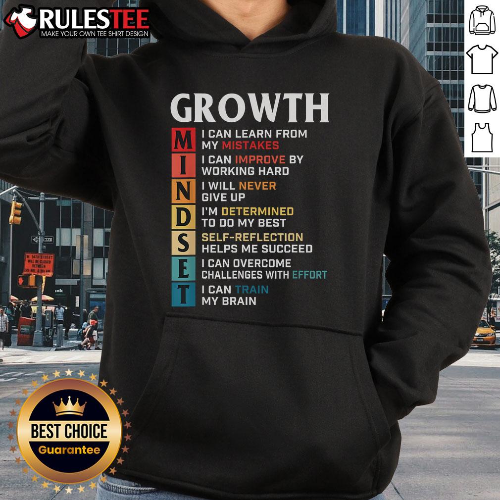 Awesome Growth Mindset Definition Motivational Quote Inspiration T-Shirt - Image 2