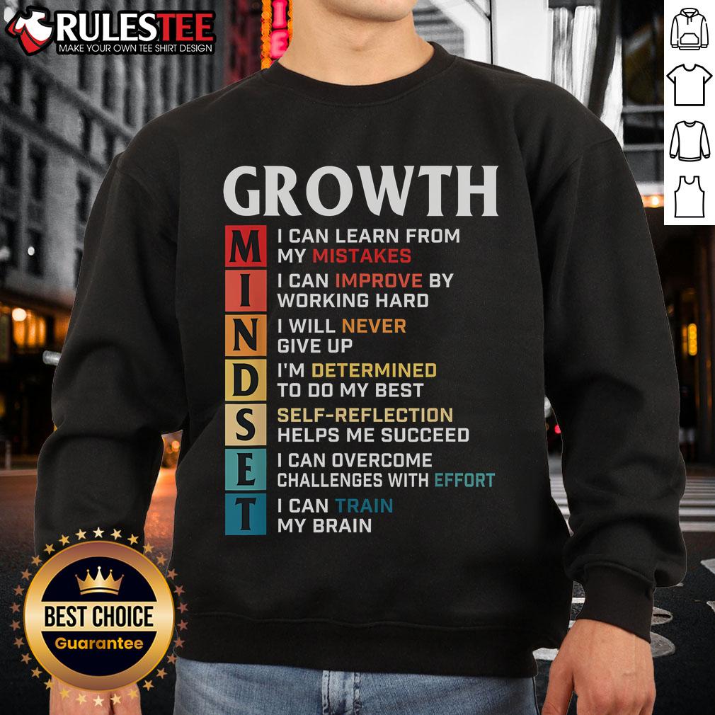 Awesome Growth Mindset Definition Motivational Quote Inspiration T-Shirt - Image 5