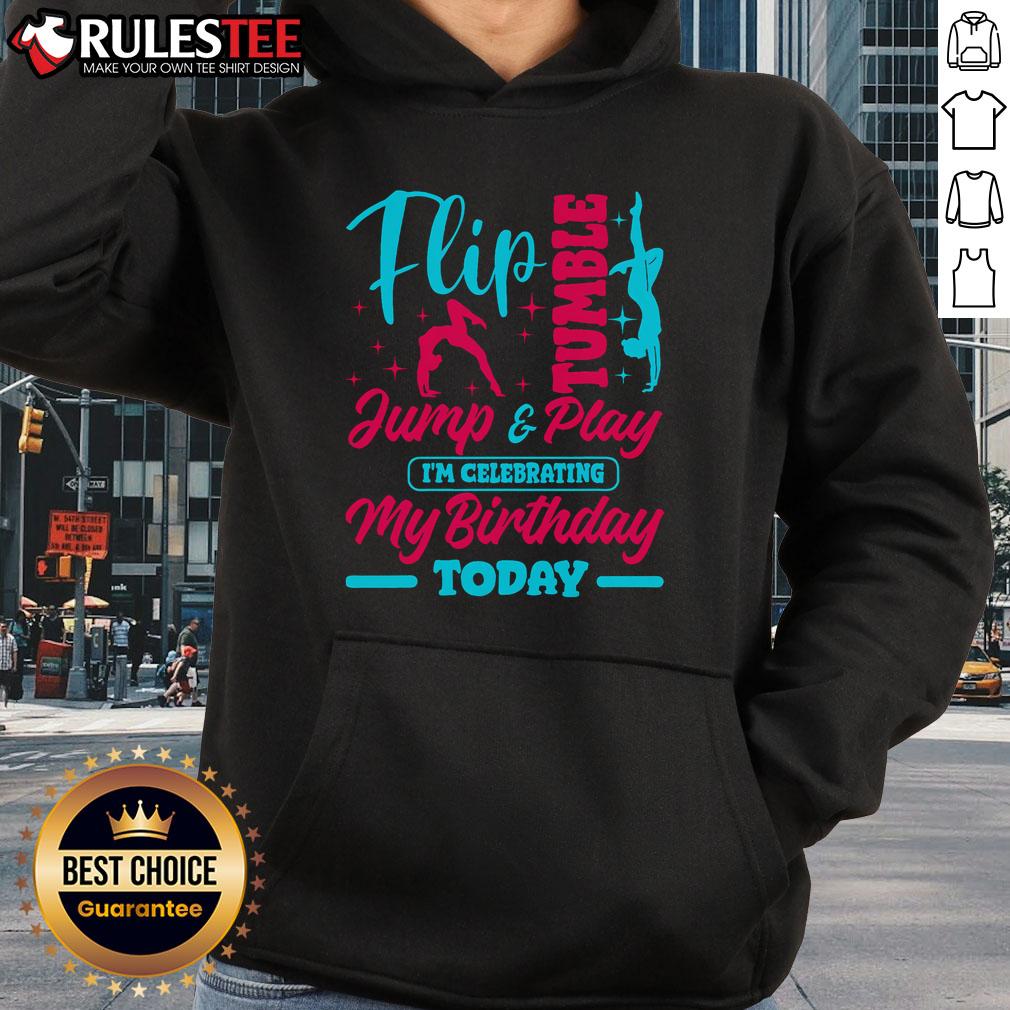 Awesome Gymnastic Birthday Theme Jump Gymnast Bday Party T-Shirt - Image 2