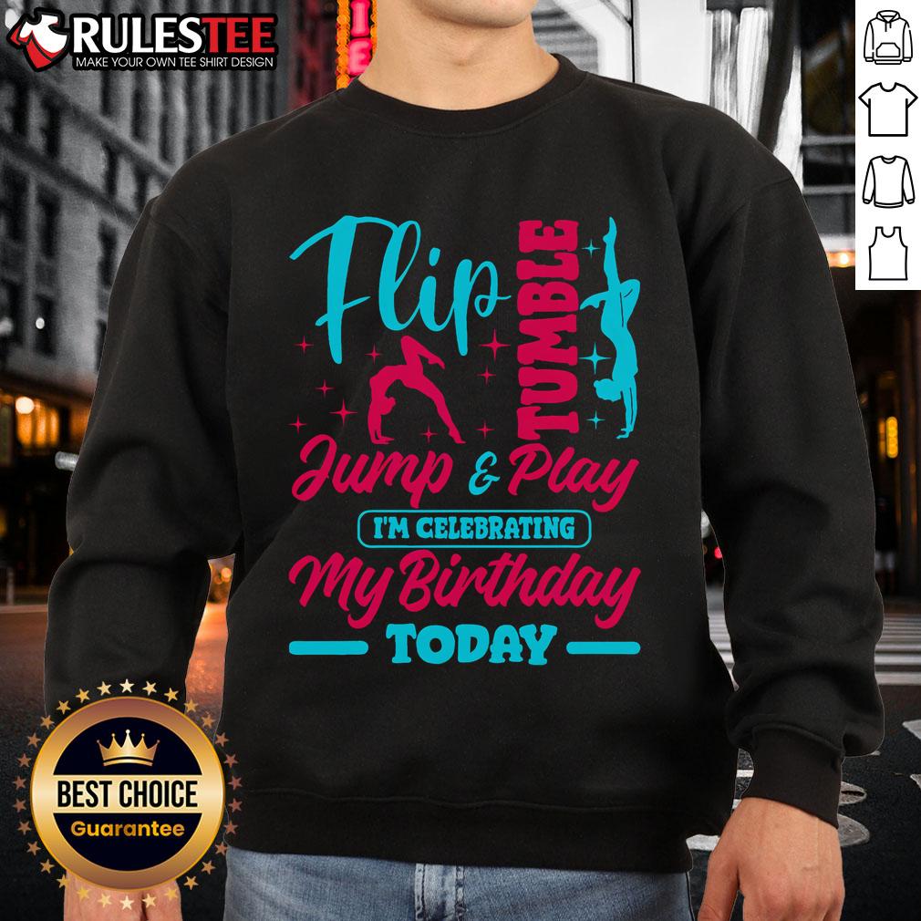 Awesome Gymnastic Birthday Theme Jump Gymnast Bday Party T-Shirt - Image 5