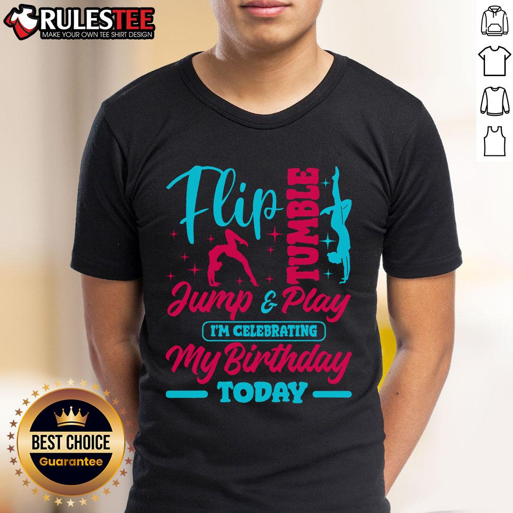 Awesome Gymnastic Birthday Theme Jump Gymnast Bday Party T-Shirt
