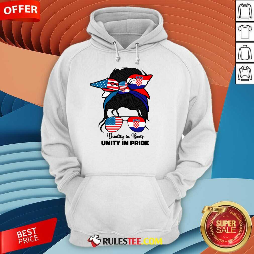 Awesome Half American and Croatian USA Croatia Flag T-Shirt - Image 5