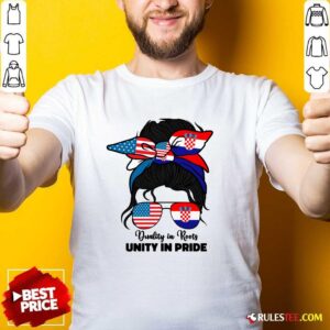 Awesome Half American and Croatian USA Croatia Flag T-Shirt