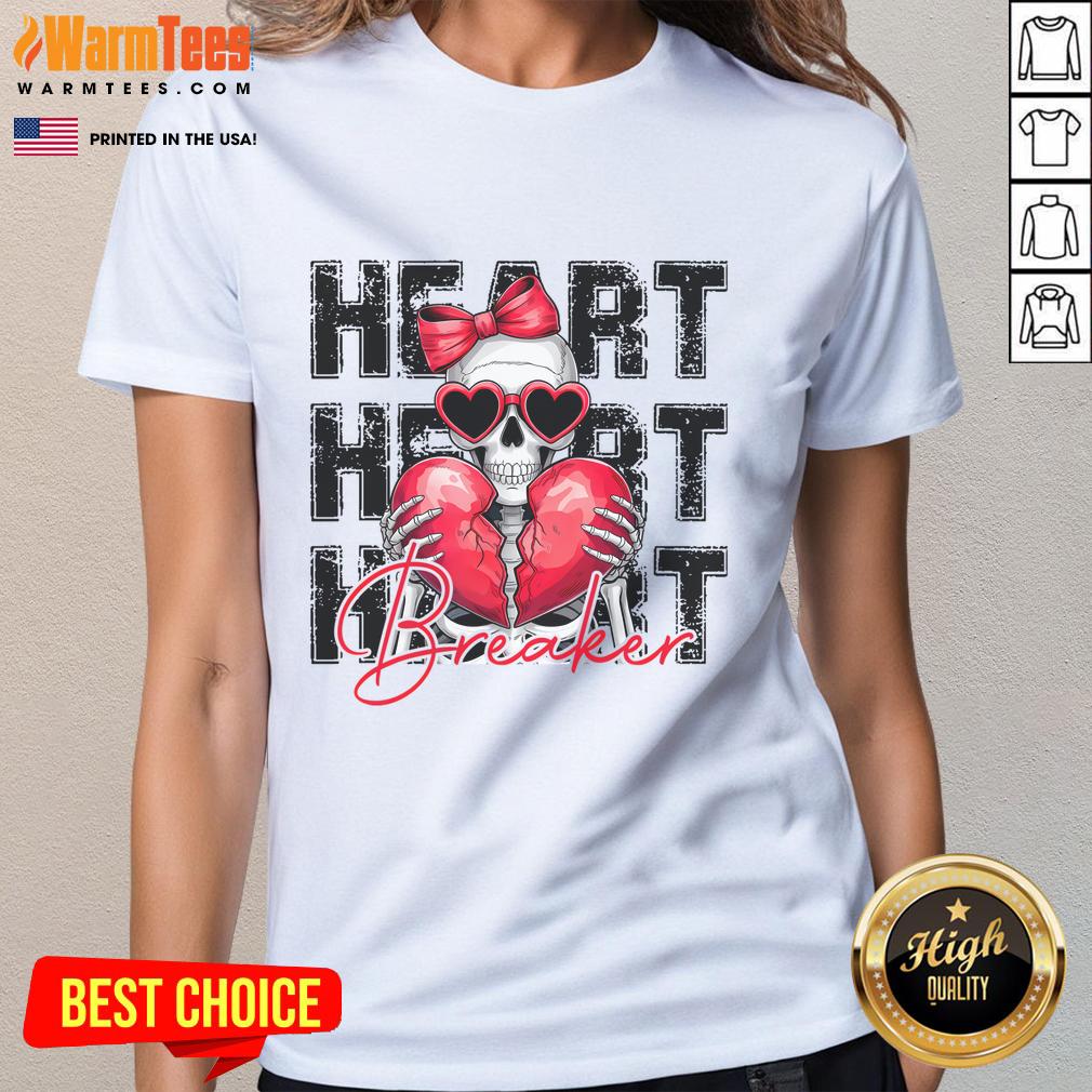 Awesome Heart Breaker Funny Couple Cute Matching Couple T-Shirt - Image 3