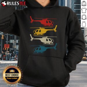 Alternative view of Awesome Helicopter Pilot Co Retro Aviation T-Shirt