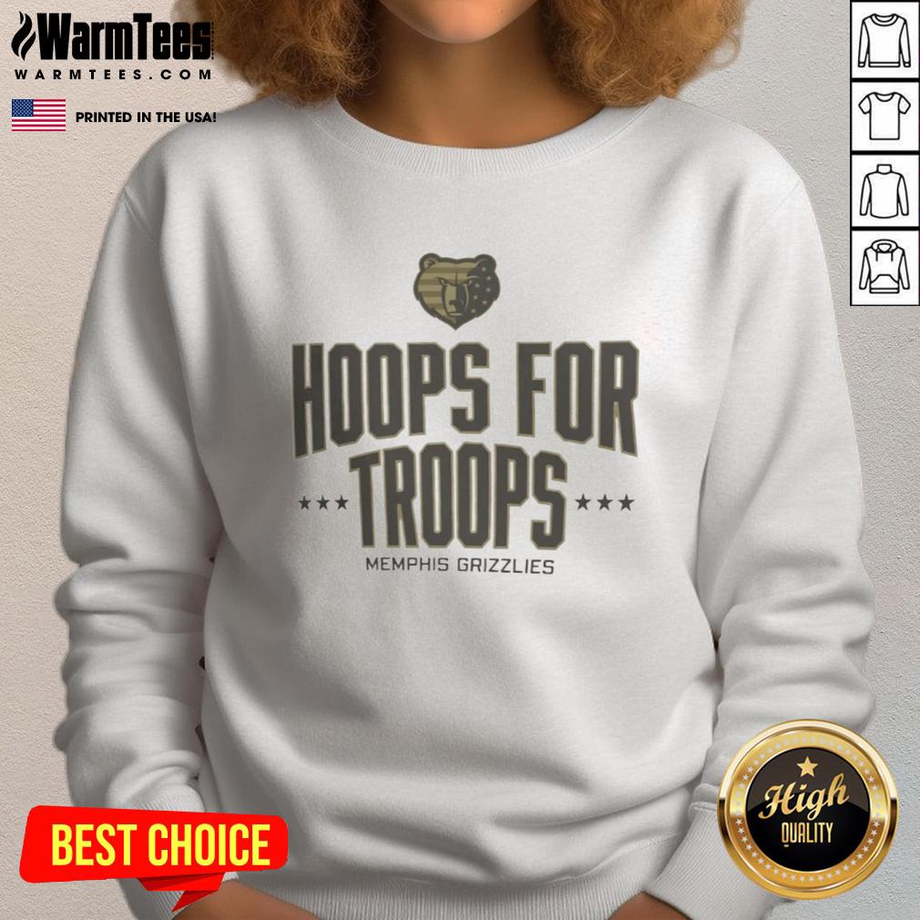 Awesome Hoops For Troops Memphis Grizzlies Basketball Shirt - Image 5