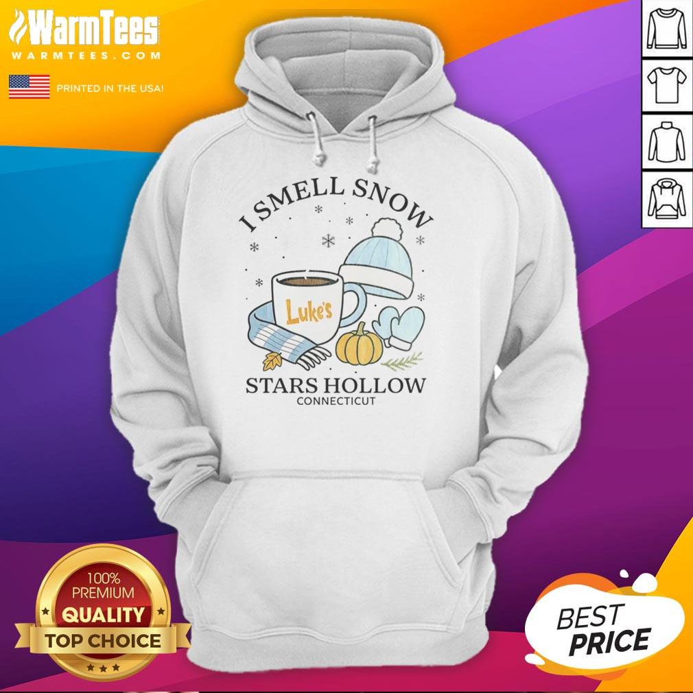 Awesome I Smell Snow Stars Hollow Connecticut Christmas T-Shirt - Image 2