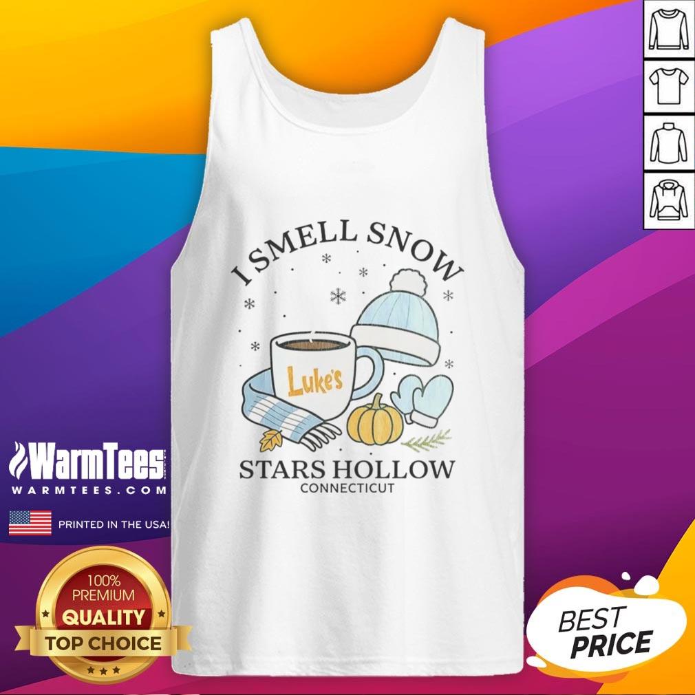 Awesome I Smell Snow Stars Hollow Connecticut Christmas T-Shirt - Image 4