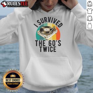 Alternative view of Awesome I Survived The 60s Sixties Twice 70th Birthday 60th T-Shirt
