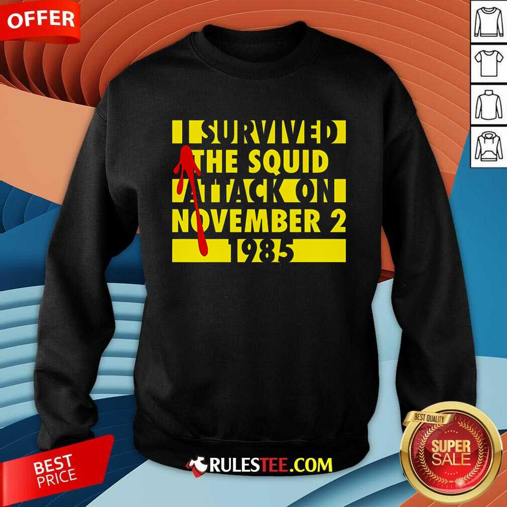 Awesome I Survived The Squid Attack V2 T-Shirt - Image 2