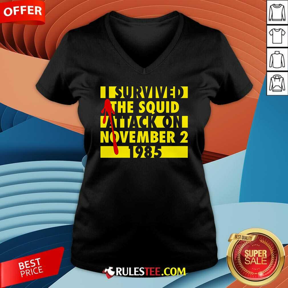 Awesome I Survived The Squid Attack V2 T-Shirt - Image 4