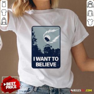 Alternative view of Awesome I Want To Believe T-Shirt