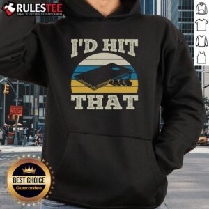 Alternative view of Awesome I'd Hit That Bag Bean Cornhole Retro T-Shirt