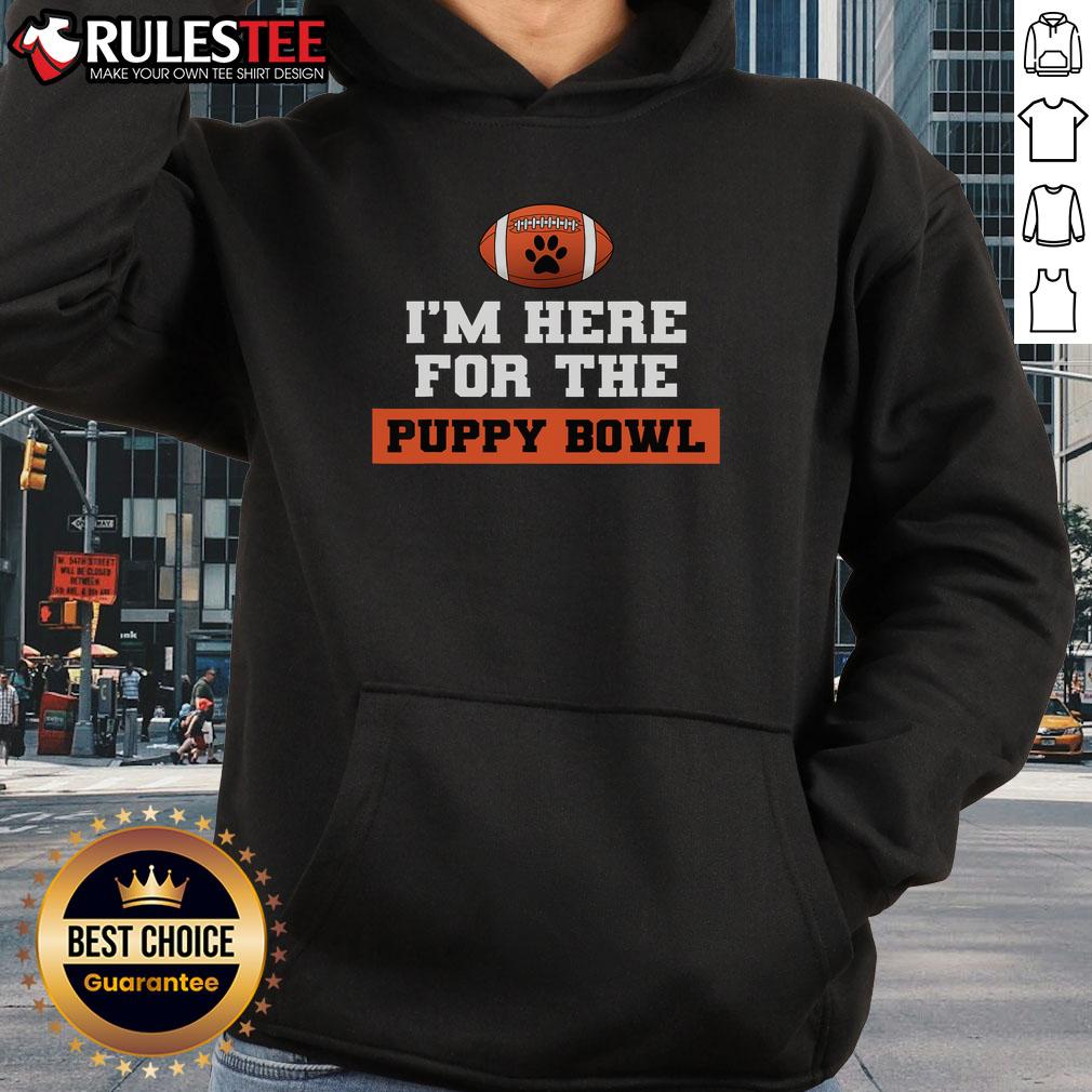 Awesome I'm Here For The Puppy Bowl T-Shirt - Image 2