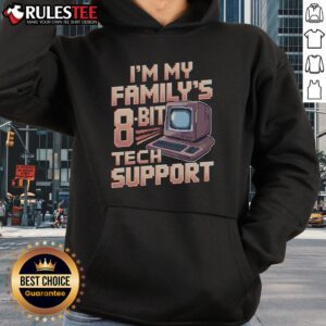 Alternative view of Awesome I'm My Family's 8bit Unpaid Tech Support Pixel Retro T-Shirt