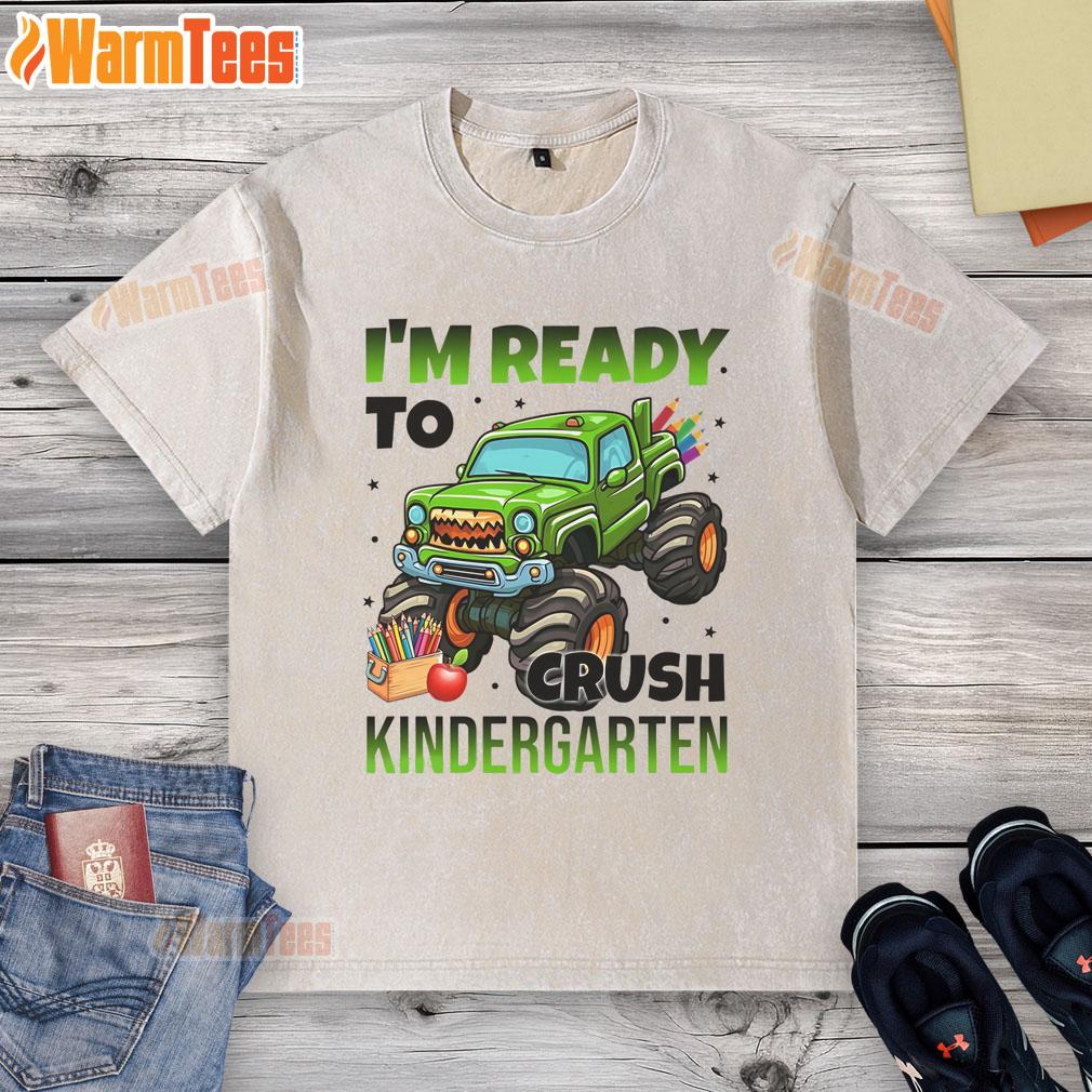 Awesome I'm Ready To Crush Kindergarten Monster Truck T-Shirt - Image 6