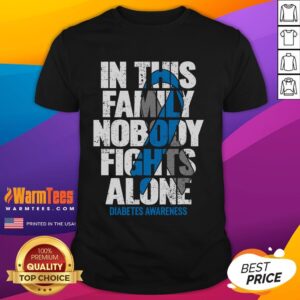 Awesome In This Family Nobody Fights Alone In November We Wear Blue T-Shirt
