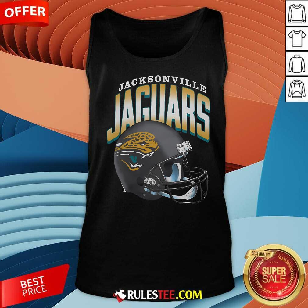 Awesome Jacksonville Jaguars Gradient Helmet T-Shirt - Image 5
