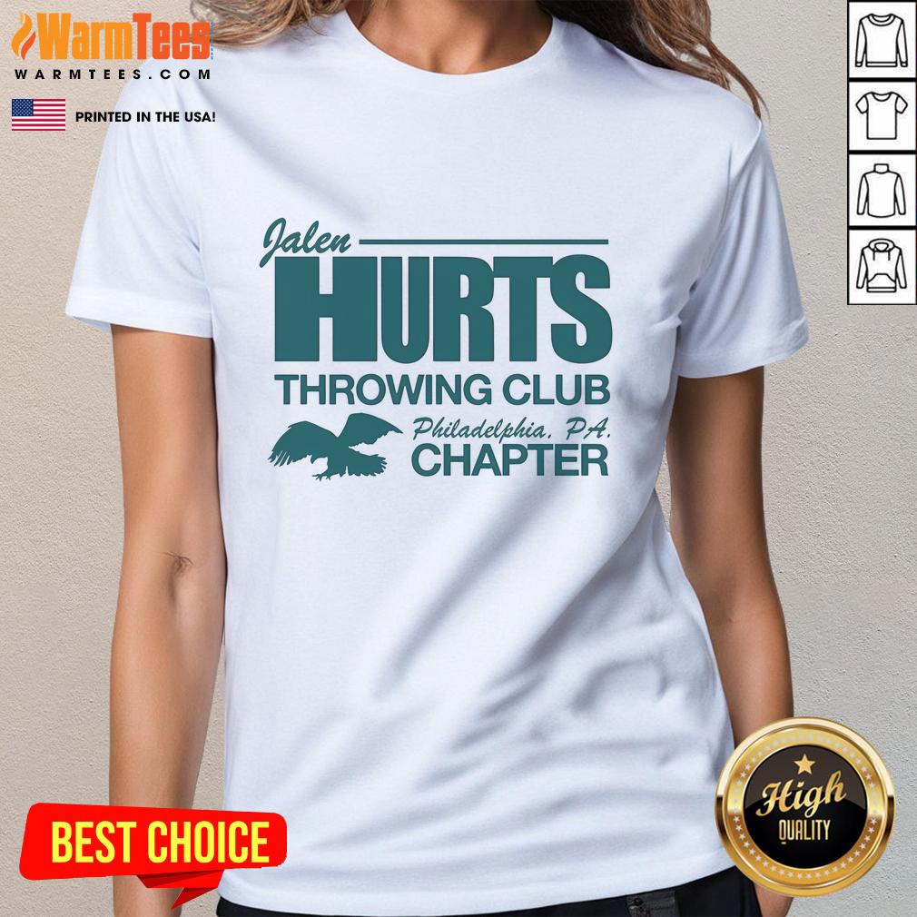Awesome Jalen Hurts Throwing Club T-Shirt - Image 3