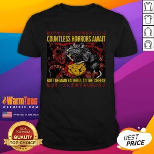 Awesome Japanese Horror Rat Retro Countless Horrors Await T-Shirt