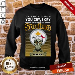 Alternative view of Awesome Jeff Dunham Achmed The Dead Terrorist You Laugh I Laugh You Cry I Cry You Offend My Pittsburgh Steelers I Kill You Shirt