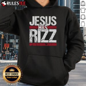 Alternative view of Awesome Jesus Has Rizz Simple Christian Faith Believer God Quote T-Shirt
