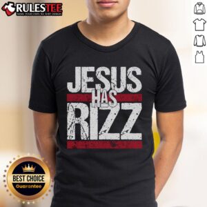 Awesome Jesus Has Rizz Simple Christian Faith Believer God Quote T-Shirt