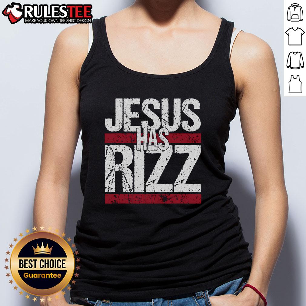 Awesome Jesus Has Rizz Simple Christian Faith Believer God Quote T-Shirt - Image 4