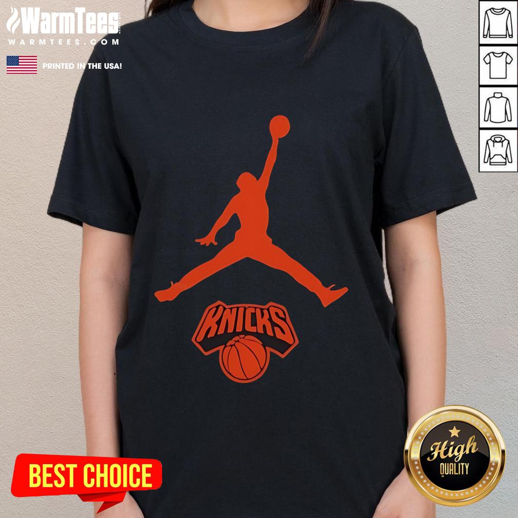Awesome Jordan New York Knicks Basketball Nba Playoffs 2025 T-Shirt - Image 3