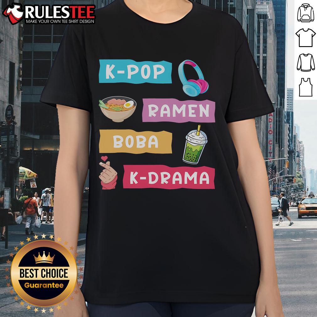 Awesome K-Pop Ramen Boba K-Drama T-Shirt - Image 3