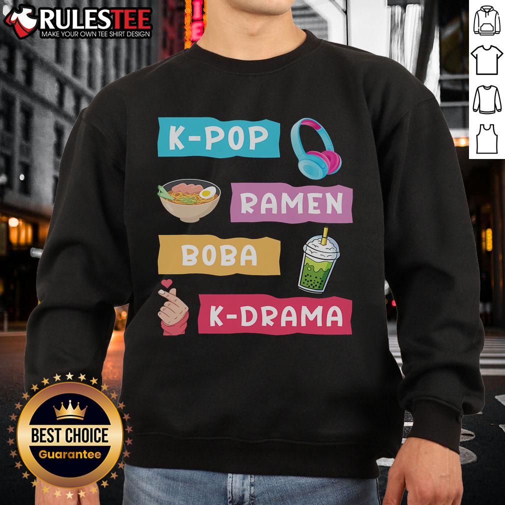 Awesome K-Pop Ramen Boba K-Drama T-Shirt - Image 5