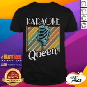 Awesome Karaoke Queen Retro Karaoke Microphone T-Shirt