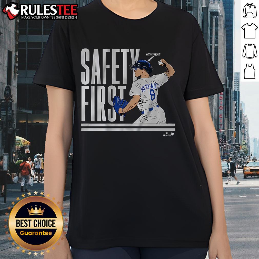 Awesome Kike Hernandez Safety First T-Shirt - Image 3