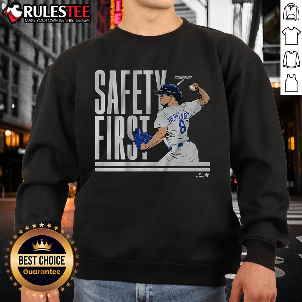 Awesome Kike Hernandez Safety First T-Shirt - Image 5