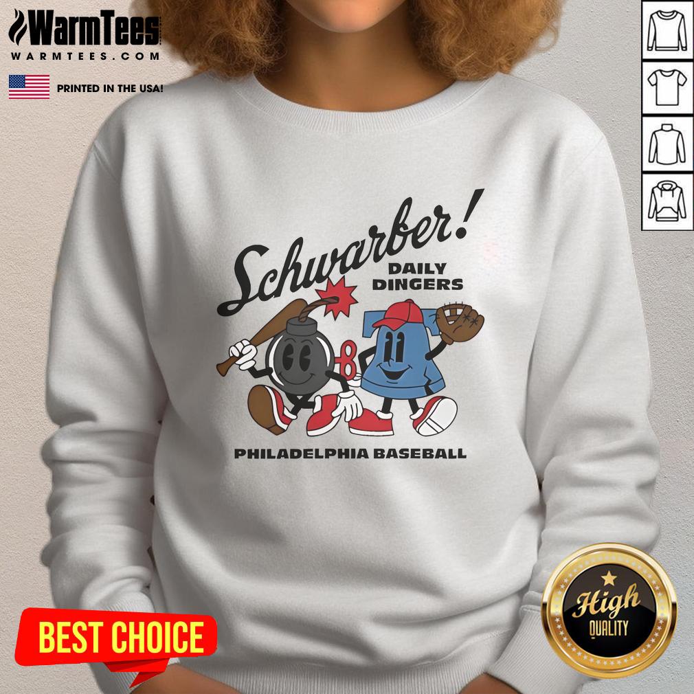Awesome Kyle Schwarber Philadelphia Phillies Baseball Daily Dingers Summer T-Shirt - Image 5