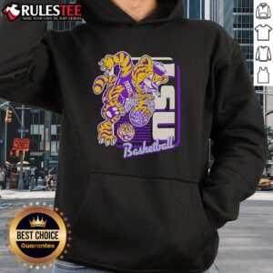 Alternative view of Awesome LSU Tigers Basketball Mascot Dunk T-Shirt