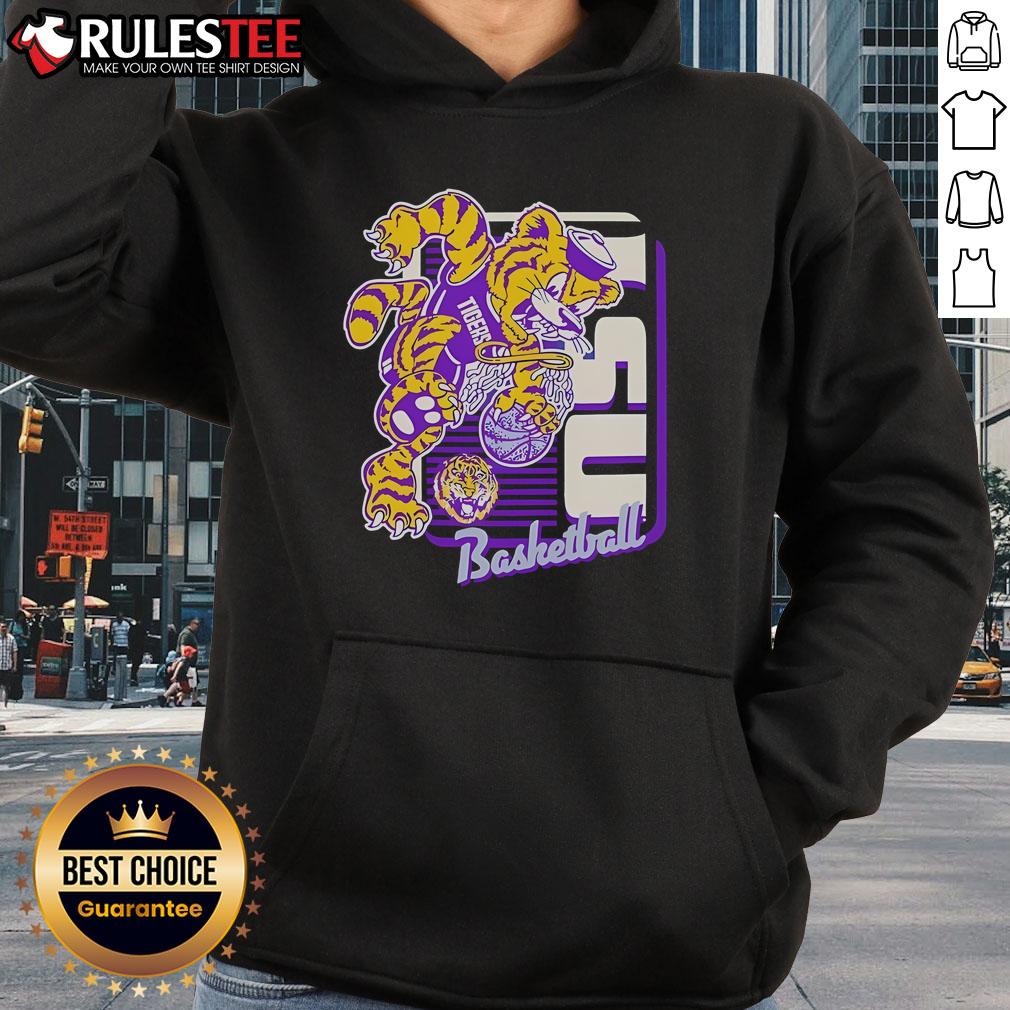 Awesome LSU Tigers Basketball Mascot Dunk T-Shirt - Image 2