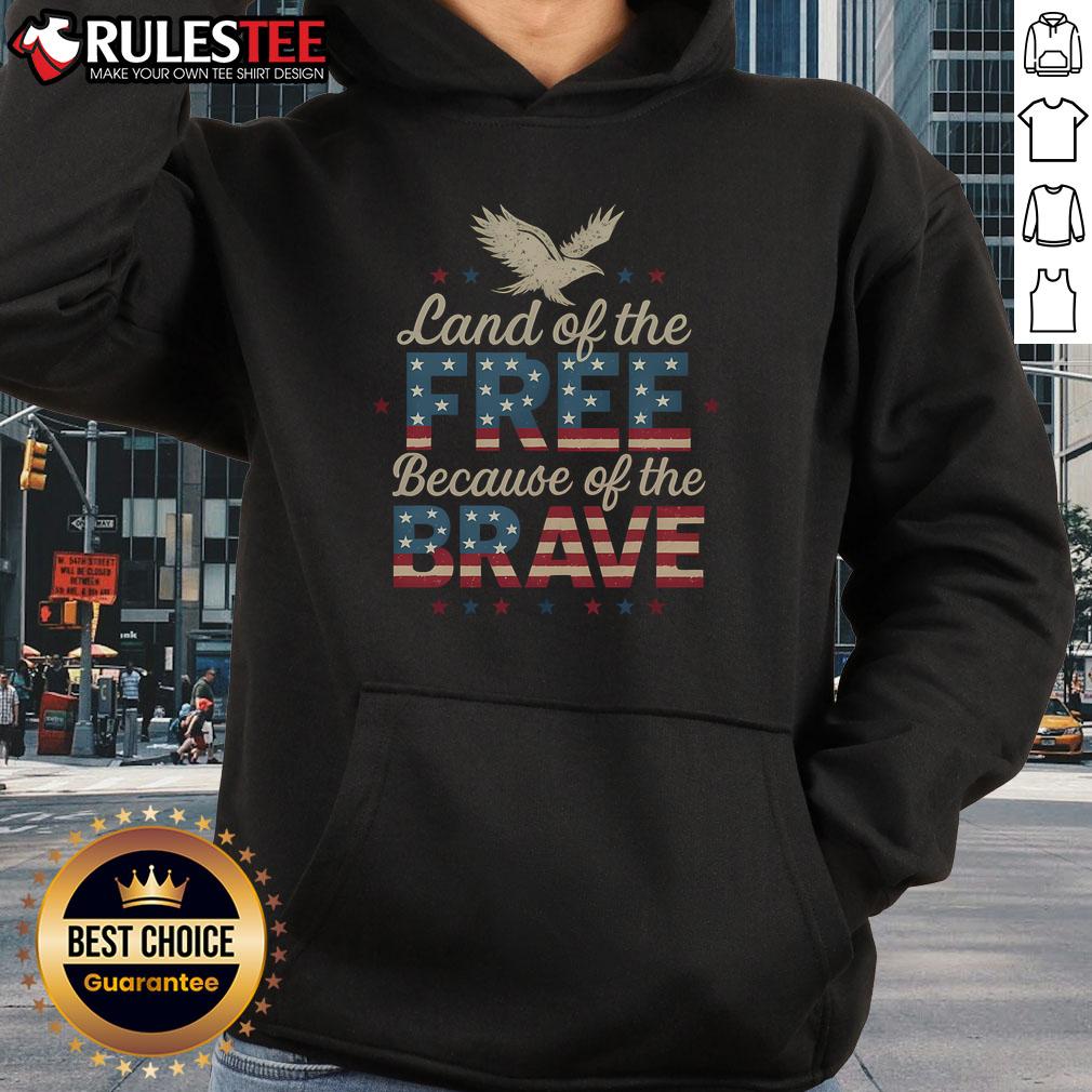 Awesome Land Of The Free Because Of The Brave America T-Shirt - Image 2