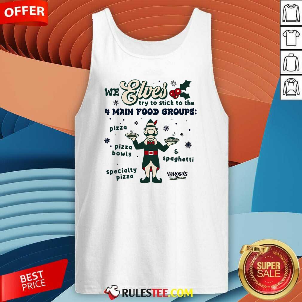 Awesome Larosa's Pizza 4 Main Food Groups T-Shirt - Image 3