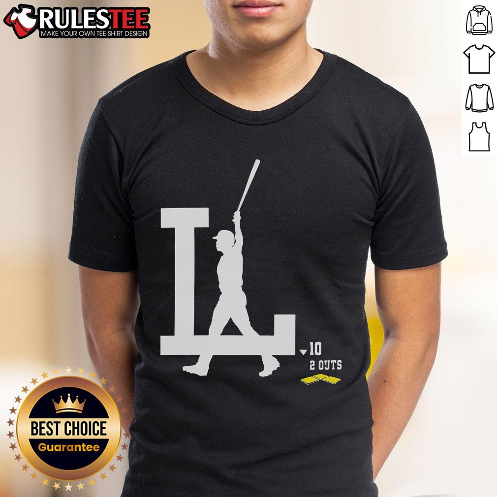 Awesome Los Angeles Dodgers Baseball Logo 10 2 Outs T-Shirt