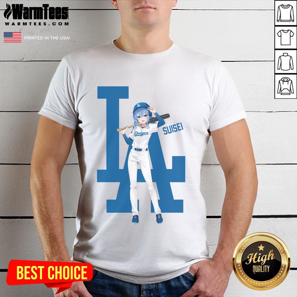 Awesome Los Angeles Dodgers Hololive Night Suisei T-Shirt