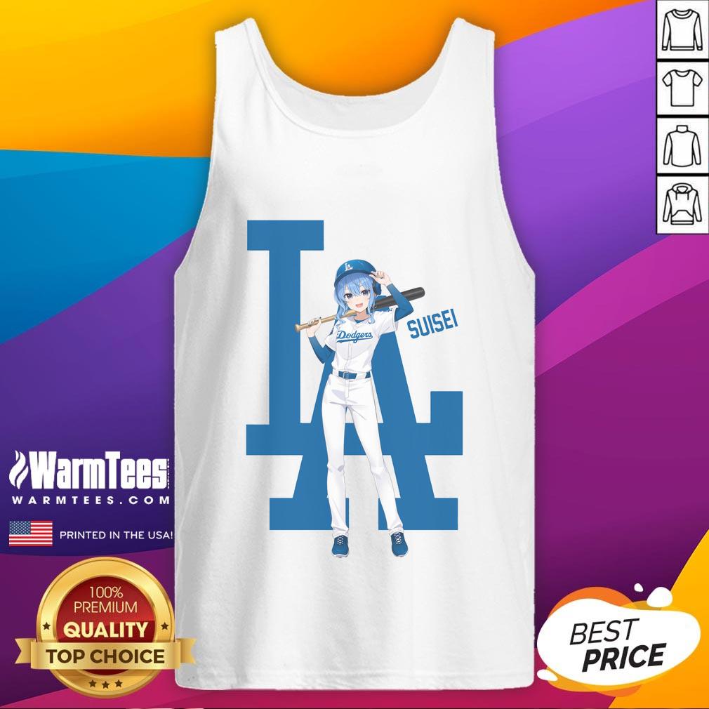 Awesome Los Angeles Dodgers Hololive Night Suisei T-Shirt - Image 4