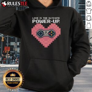 Alternative view of Awesome Love Is The Ultimate Powerup Funny Heart Game Controller T-Shirt