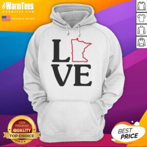 Alternative view of Awesome Love Minnesota Outline T-Shirt