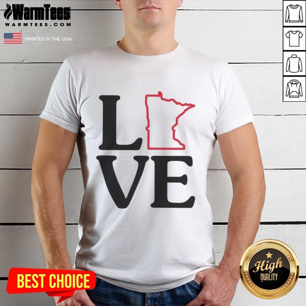 Awesome Love Minnesota Outline T-Shirt